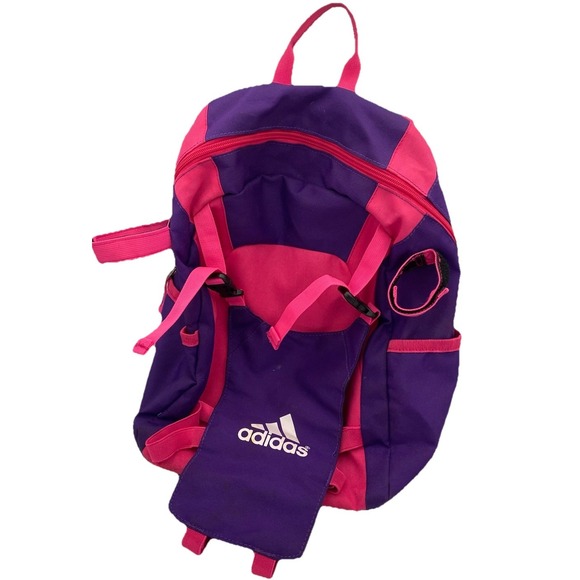 Adidas Baseball/Softball Equipment Backpack Pink Purple Colors Pre-owned - Picture 1 of 4
